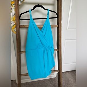 Lands End Vibrant Blue swim dress